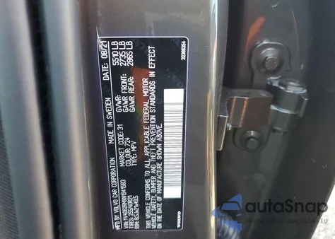 2022 Volvo Xc60 B6 R-Design из США, поврежденный, VIN YV4062RMXN1941583